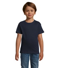 Camiseta infantil de colores publicitaria corte fit